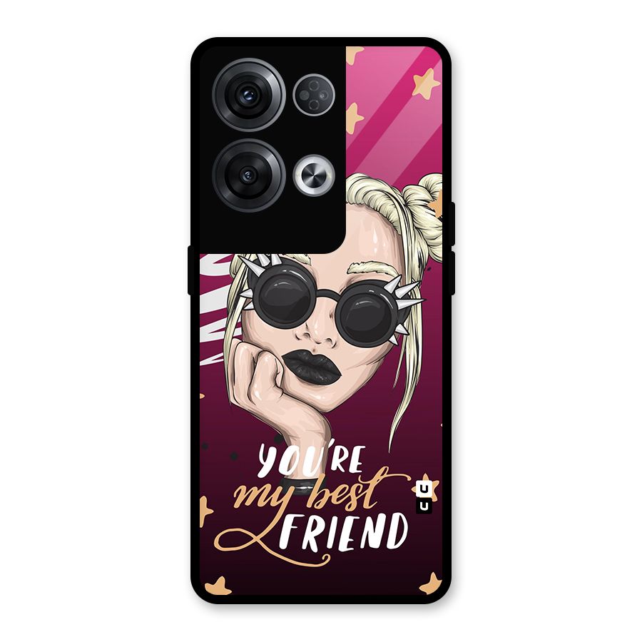 You My Best Friend Glass Back Case for Oppo Reno8 Pro 5G