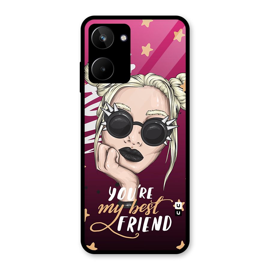You My Best Friend Glass Back Case for Realme 10