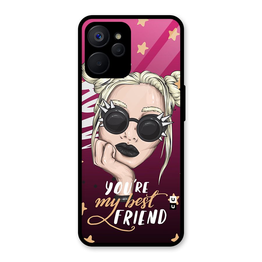 You My Best Friend Glass Back Case for Realme 9i 5G