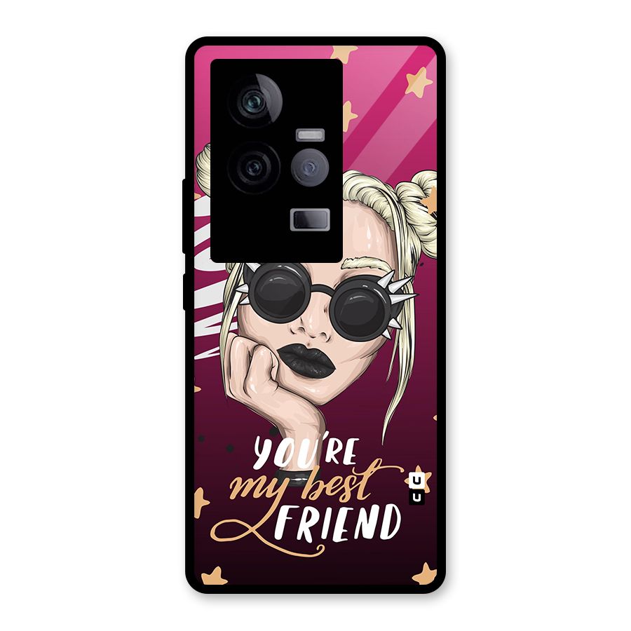 You My Best Friend Glass Back Case for Vivo iQOO 11 5G