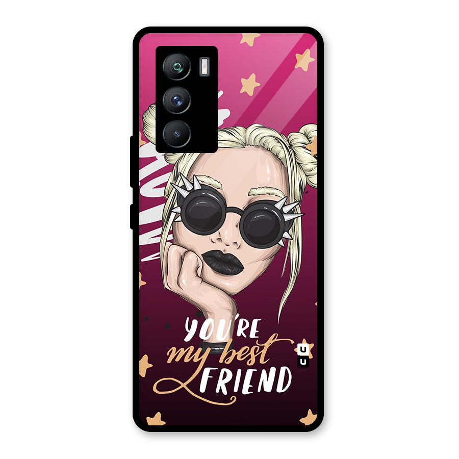 You My Best Friend Glass Back Case for Vivo iQOO 9 SE