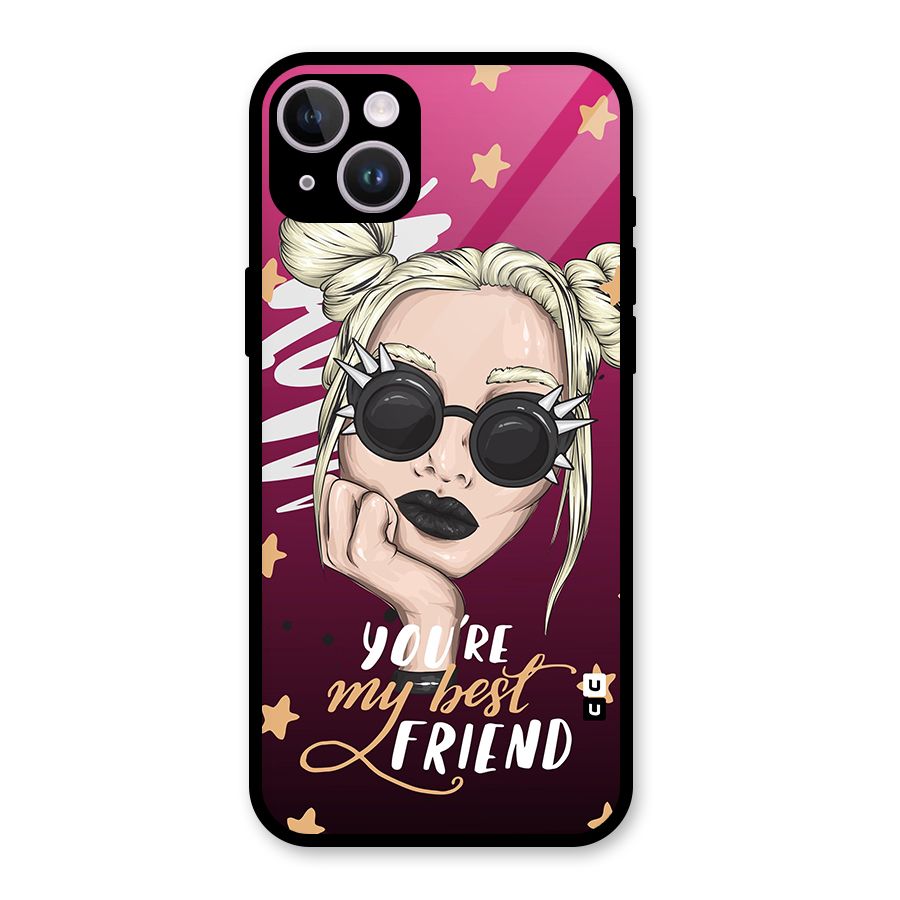 You My Best Friend Glass Back Case for iPhone 14 Plus