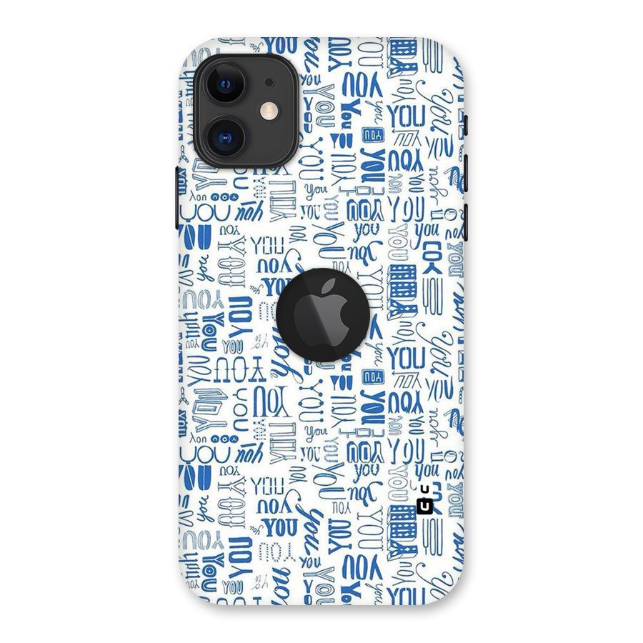 You Pattern Back Case for iPhone 11 Logo Cut
