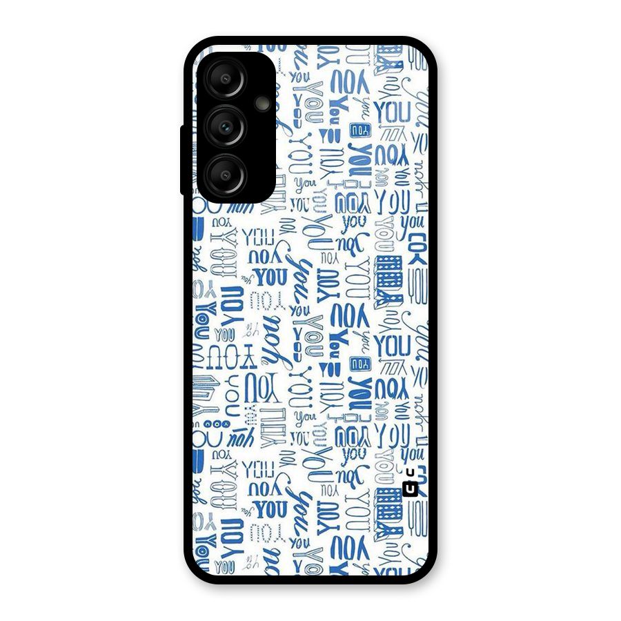 You Pattern Glass Back Case for Galaxy A14 5G