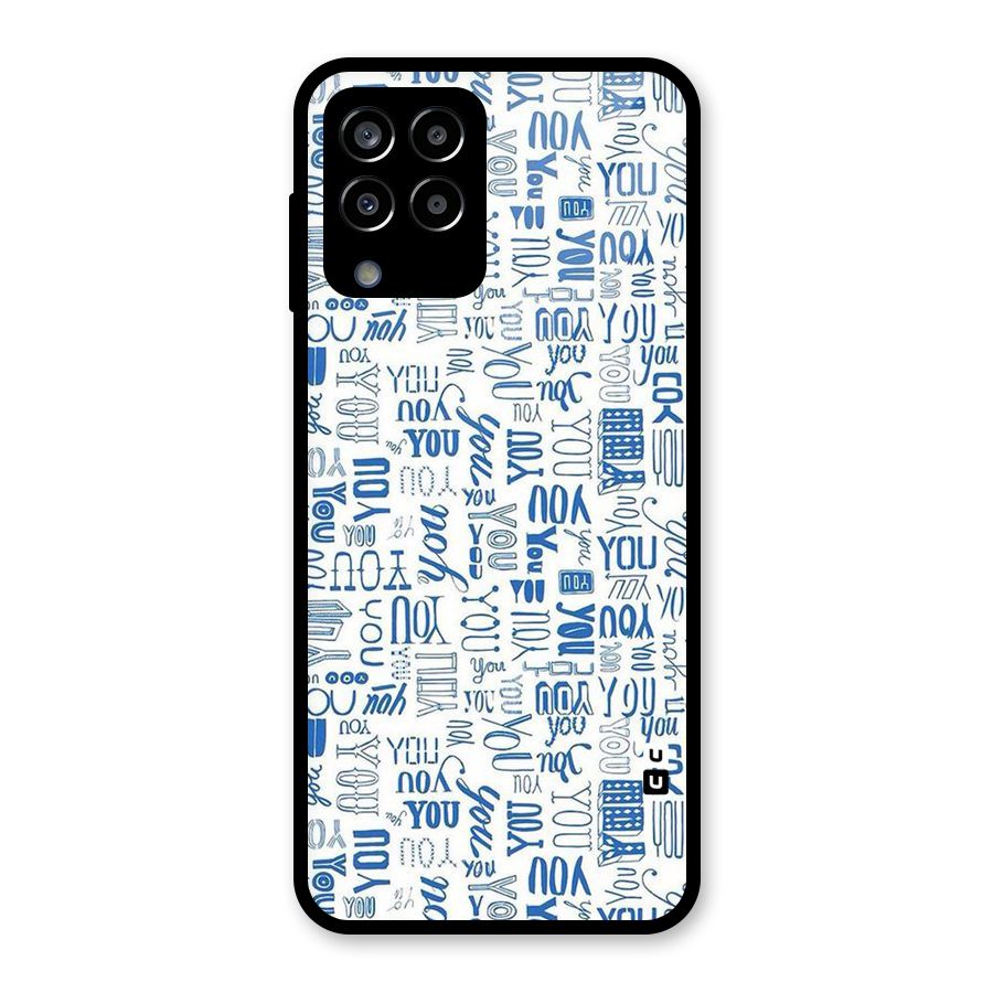You Pattern Glass Back Case for Galaxy M33