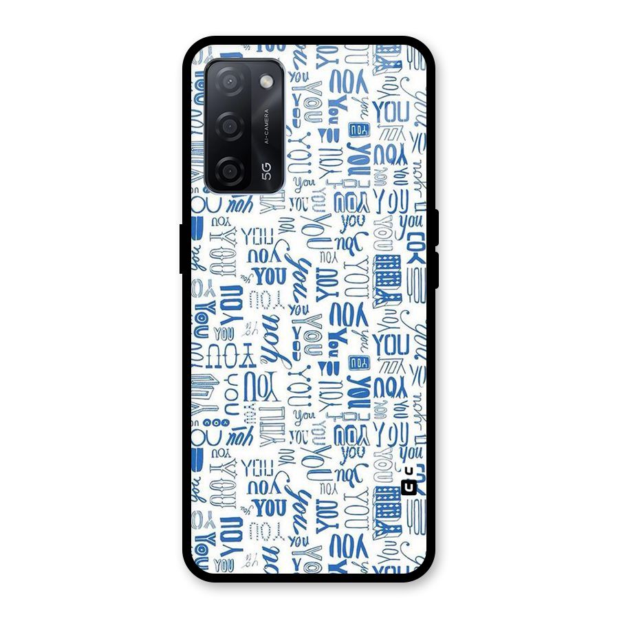 You Pattern Glass Back Case for Oppo A53s 5G