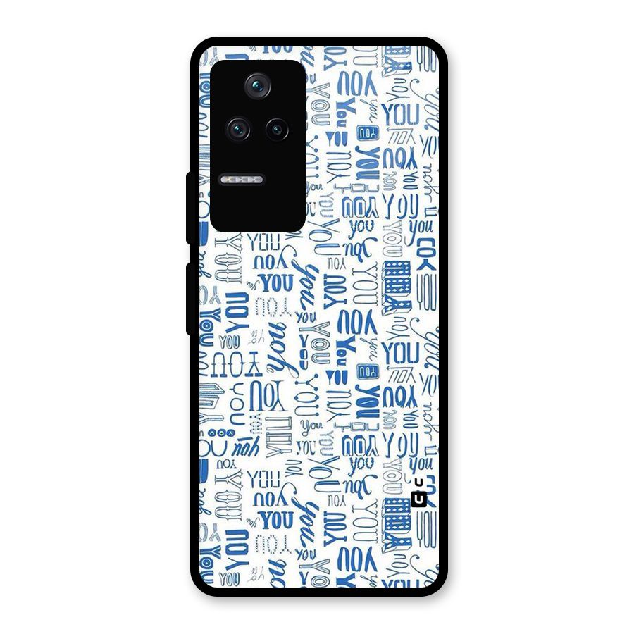You Pattern Glass Back Case for Poco F4 5G