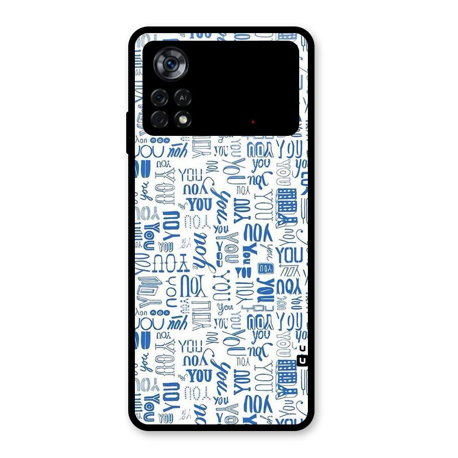You Pattern Glass Back Case for Poco X4 Pro 5G