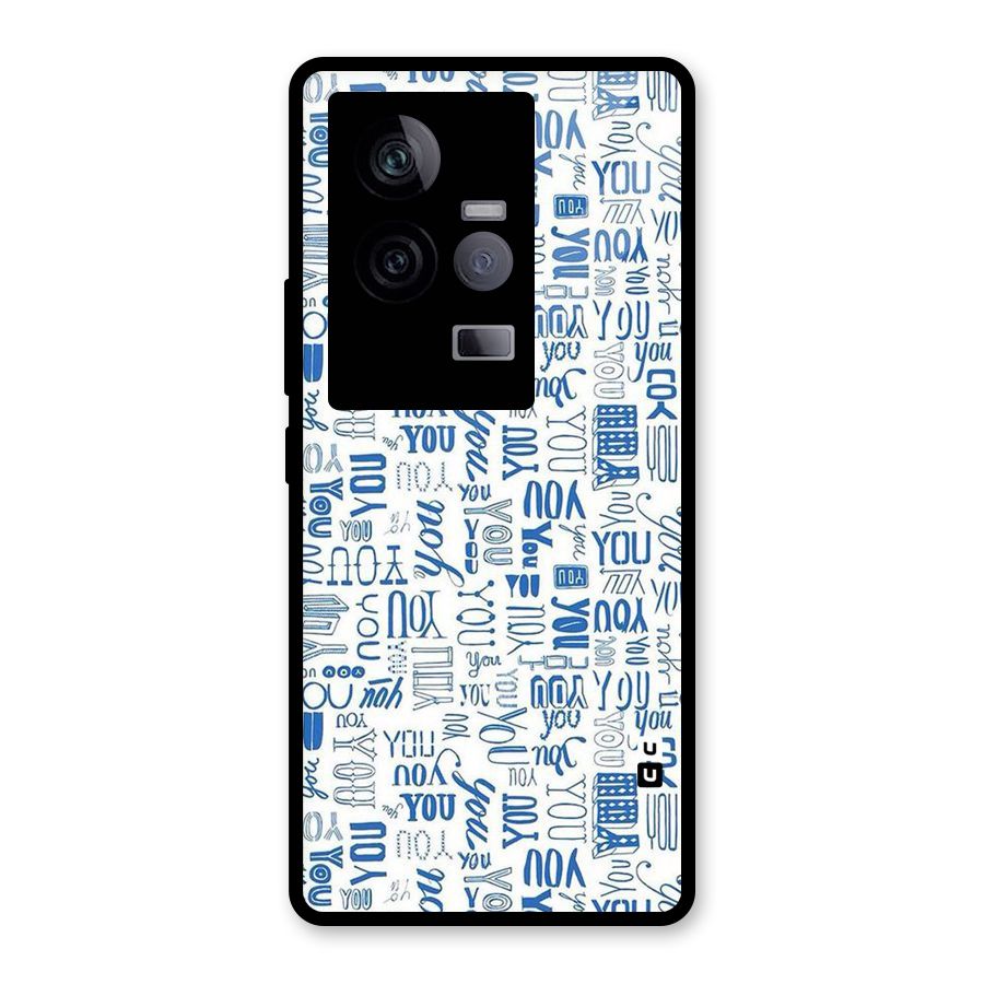 You Pattern Glass Back Case for Vivo iQOO 11 5G