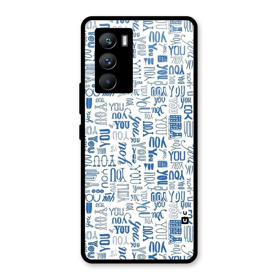 You Pattern Glass Back Case for Vivo iQOO 9 SE