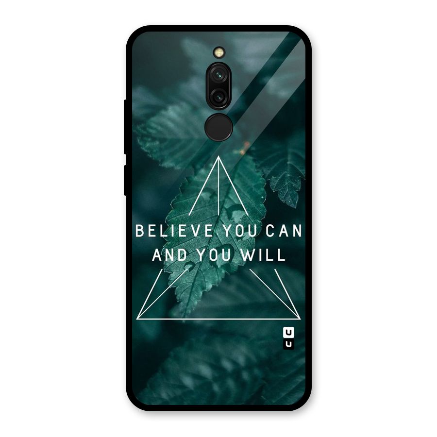 You Will Glass Back Case for Redmi 8