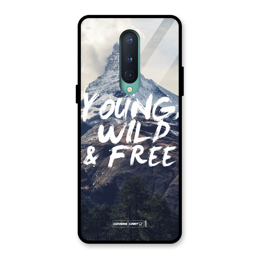 Young Wild and Free Glass Back Case for OnePlus 8