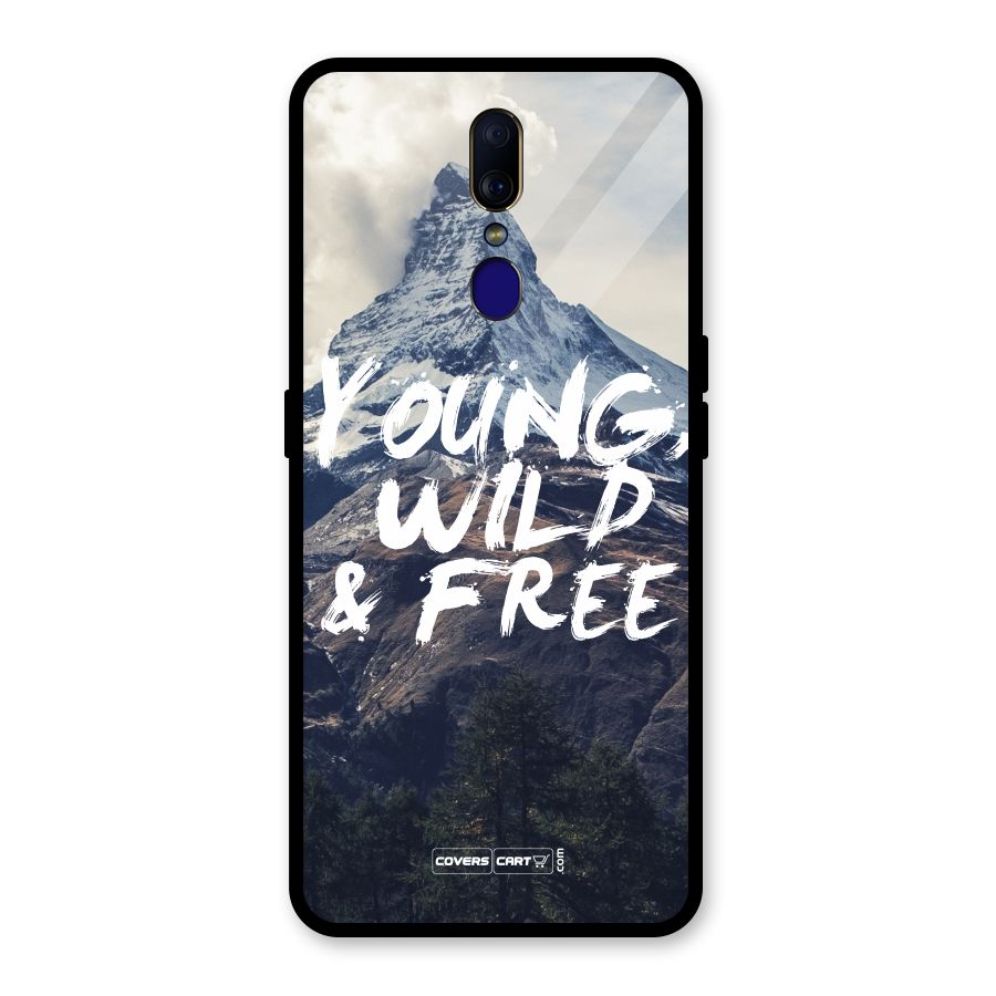 Young Wild and Free Glass Back Case for Oppo F11