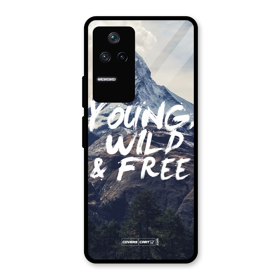 Young Wild and Free Glass Back Case for Poco F4 5G
