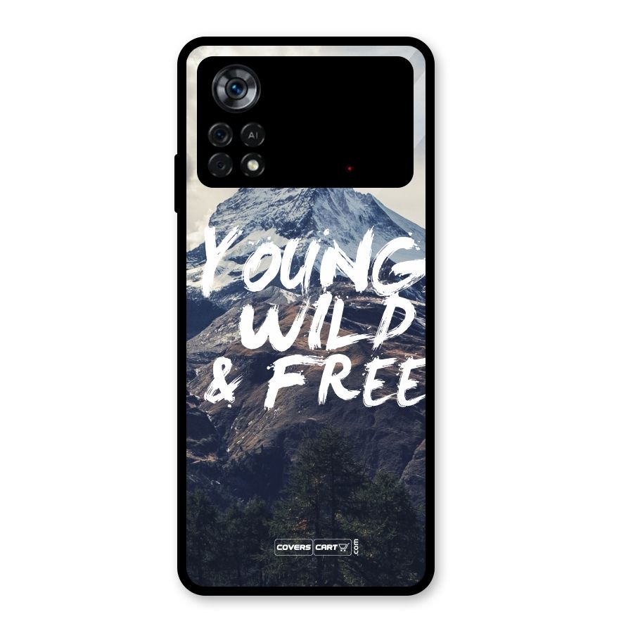 Young Wild and Free Glass Back Case for Poco X4 Pro 5G