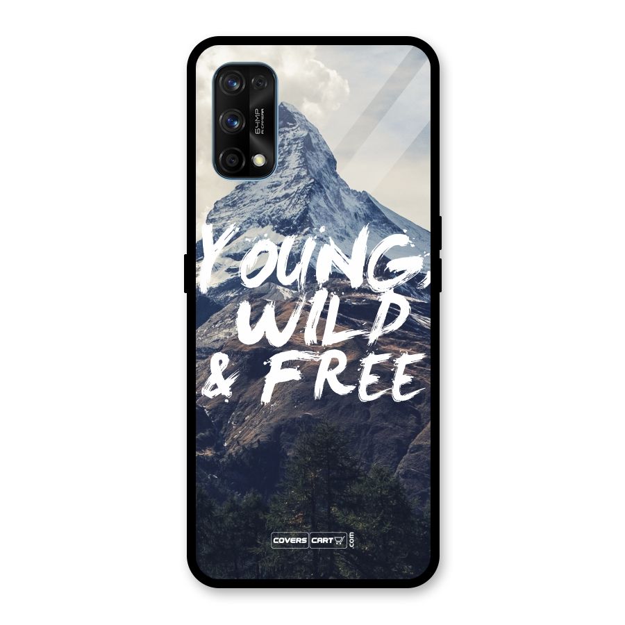 Young Wild and Free Glass Back Case for Realme 7 Pro