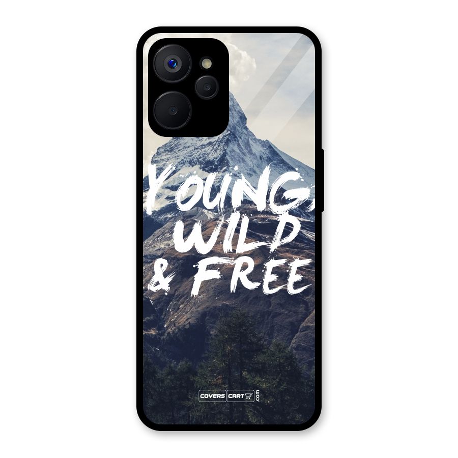Young Wild and Free Glass Back Case for Realme 9i 5G