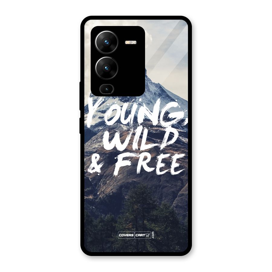 Young Wild and Free Glass Back Case for Vivo V25 Pro