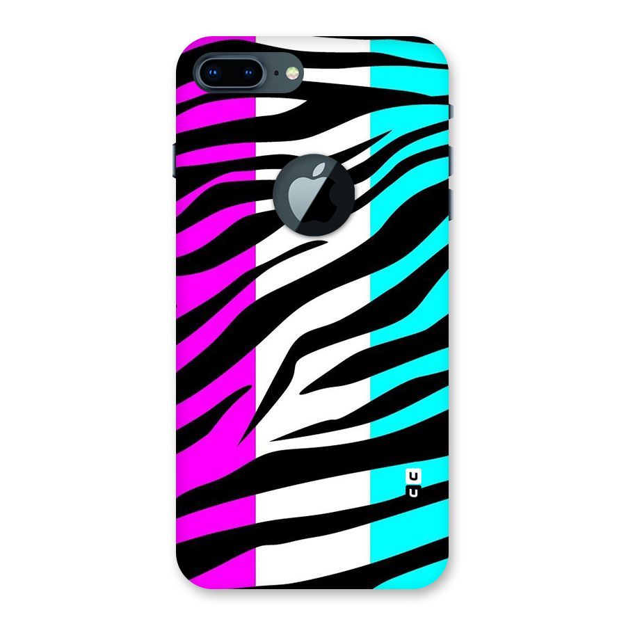 Zebra Texture Back Case for iPhone 7 Plus Logo Cut