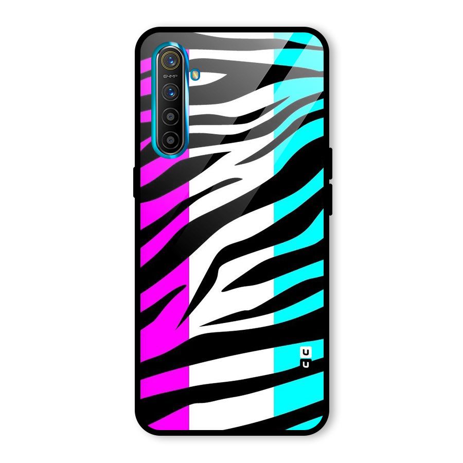Zebra Texture Glass Back Case for Realme XT