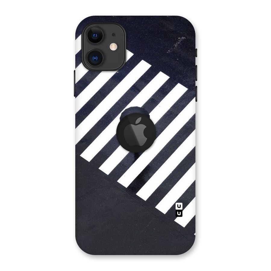 Zebra Walking Back Case for iPhone 11 Logo Cut