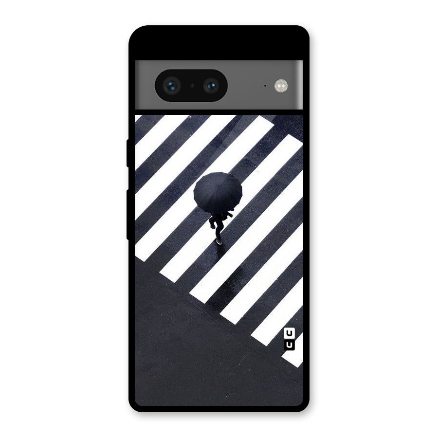 Zebra Walking Glass Back Case for Google Pixel 7