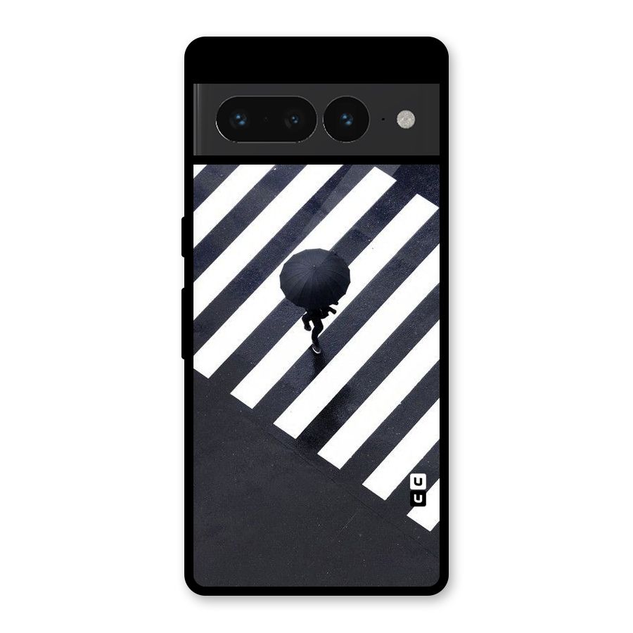 Zebra Walking Glass Back Case for Google Pixel 7 Pro