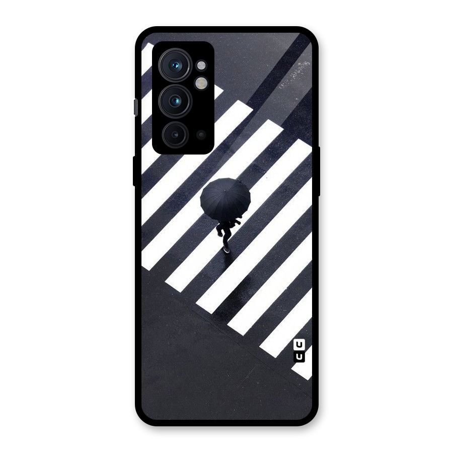 Zebra Walking Glass Back Case for OnePlus 9RT 5G
