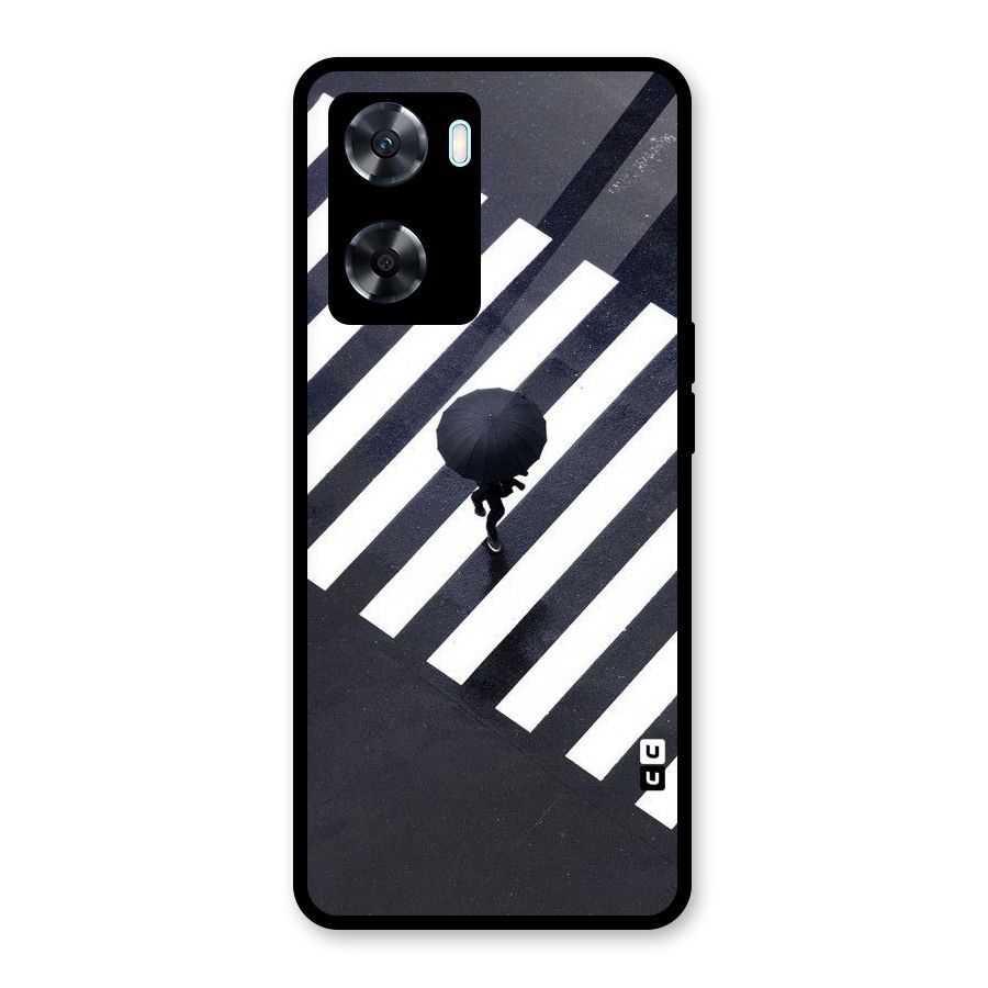 Zebra Walking Glass Back Case for Oppo A77
