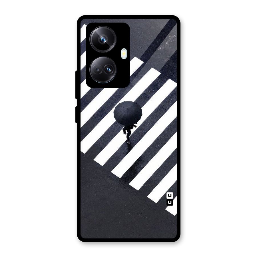 Zebra Walking Glass Back Case for Realme 10 Pro Plus