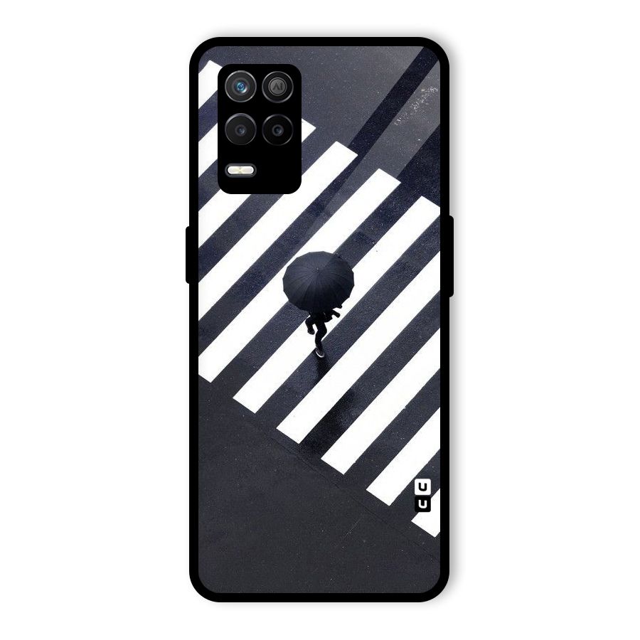 Zebra Walking Glass Back Case for Realme 8 5G