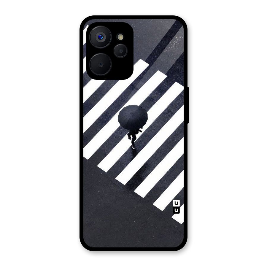 Zebra Walking Glass Back Case for Realme 9i 5G