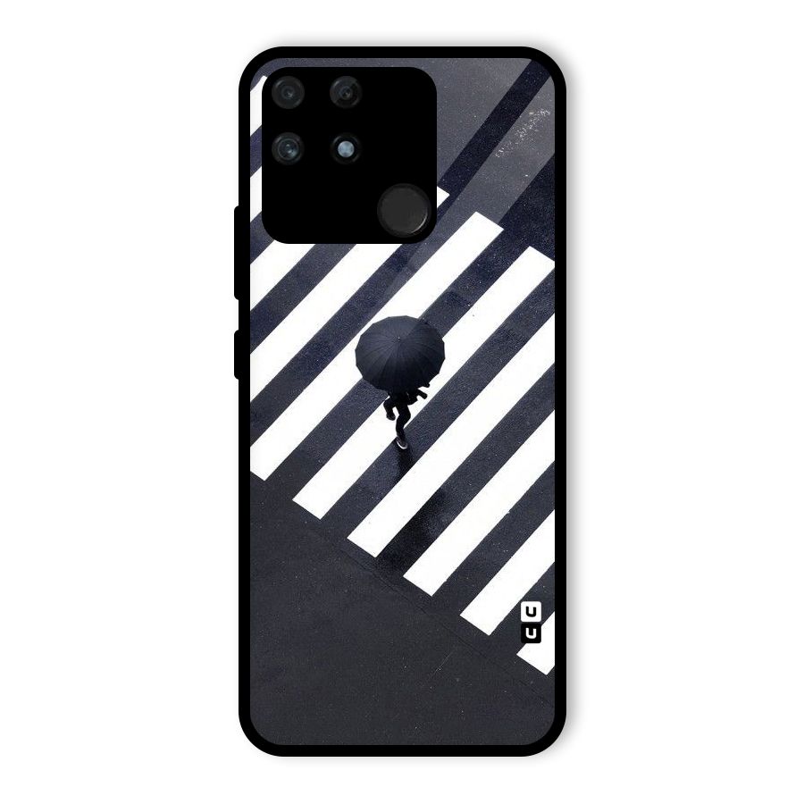Zebra Walking Glass Back Case for Realme Narzo 50A