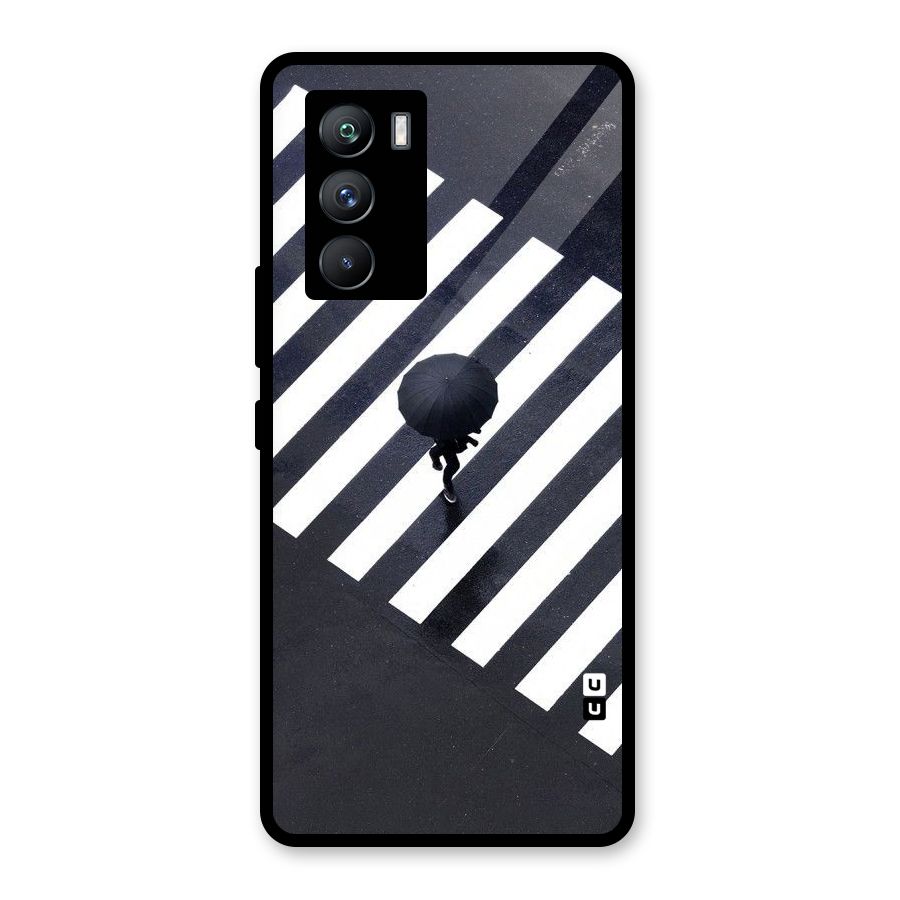 Zebra Walking Glass Back Case for Vivo iQOO 9 SE
