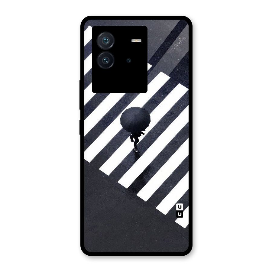 Zebra Walking Glass Back Case for Vivo iQOO Neo 6 5G