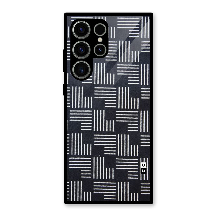Zig Zag Hierarchy Glass Back Case for Galaxy S23 Ultra
