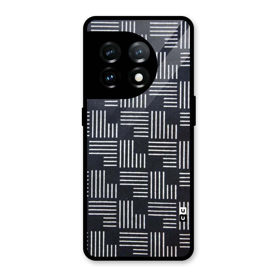 Zig Zag Hierarchy Glass Back Case for OnePlus 11