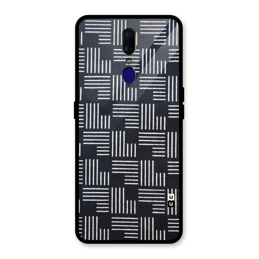 Zig Zag Hierarchy Glass Back Case for Oppo F11
