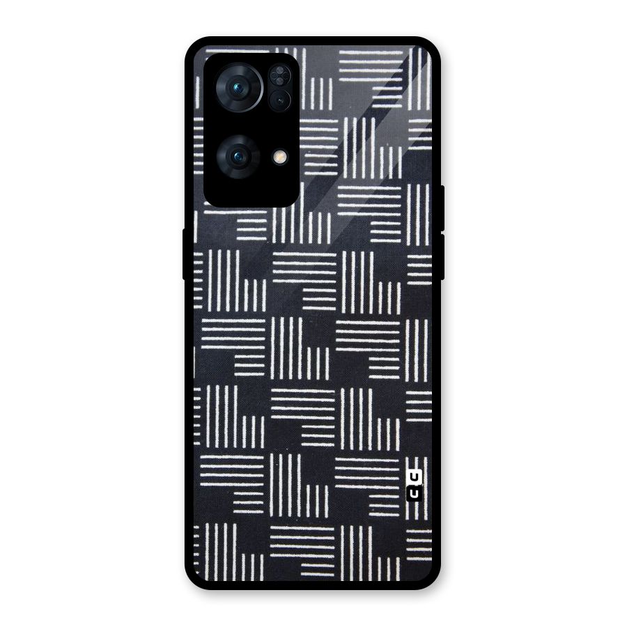 Zig Zag Hierarchy Glass Back Case for Oppo Reno7 Pro 5G
