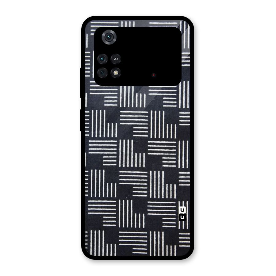 Zig Zag Hierarchy Glass Back Case for Poco M4 Pro 4G