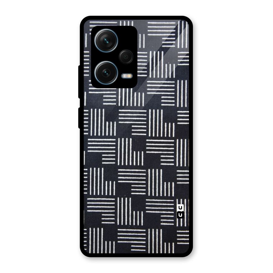Zig Zag Hierarchy Glass Back Case for Redmi Note 12 Pro Plus 5G