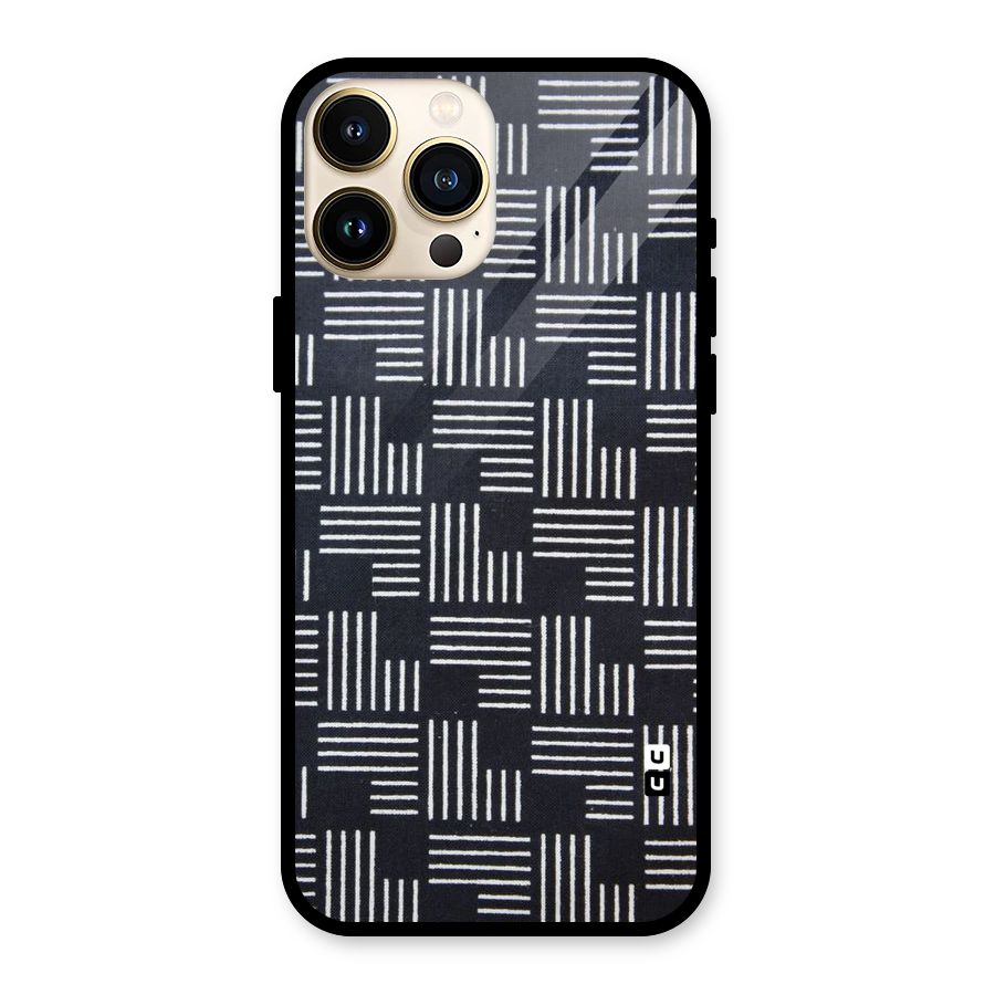 Zig Zag Hierarchy Glass Back Case for iPhone 13 Pro Max