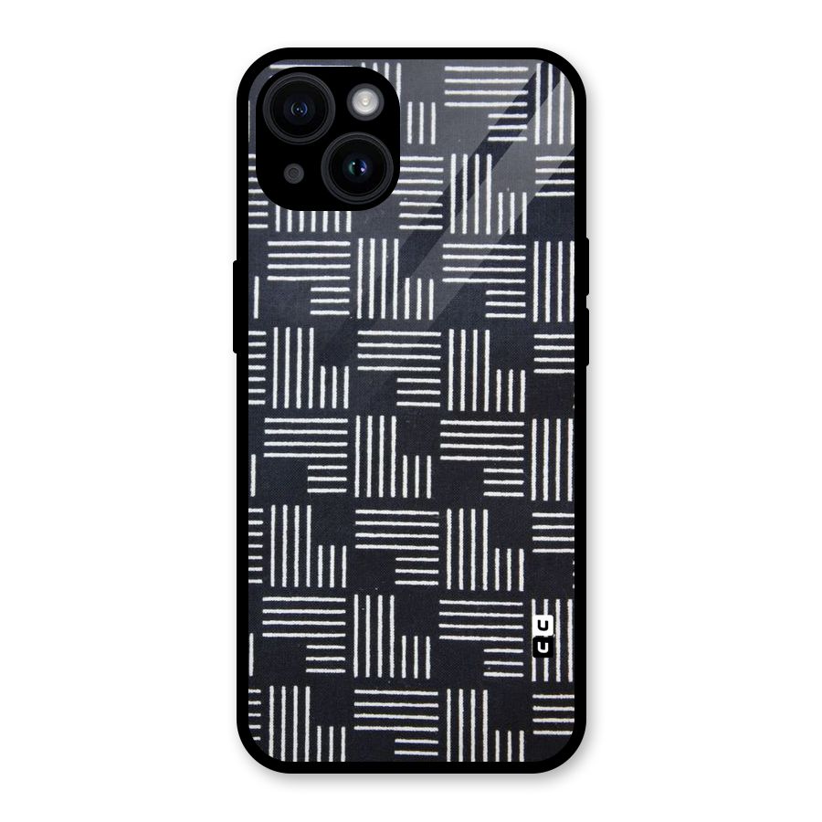 Zig Zag Hierarchy Glass Back Case for iPhone 14