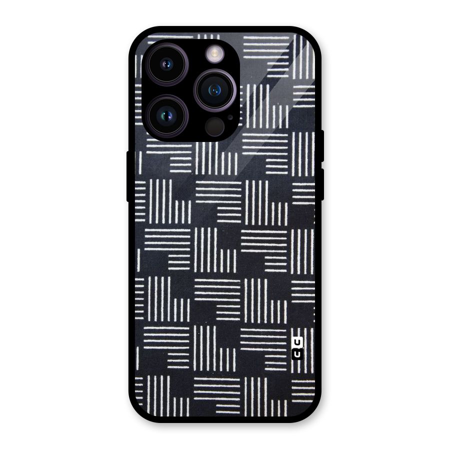 Zig Zag Hierarchy Glass Back Case for iPhone 14 Pro