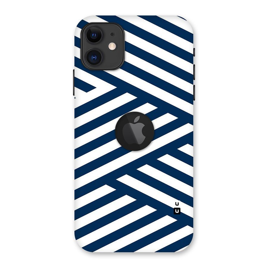 Zip Zap Pattern Back Case for iPhone 11 Logo Cut