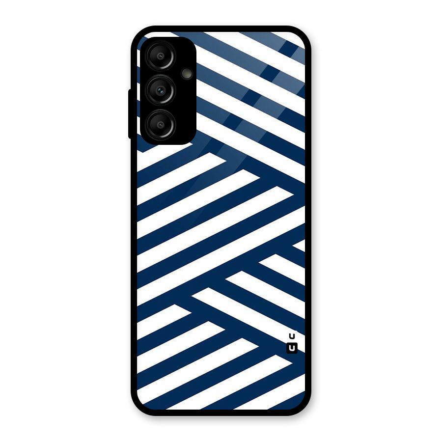 Zip Zap Pattern Glass Back Case for Galaxy A14 5G