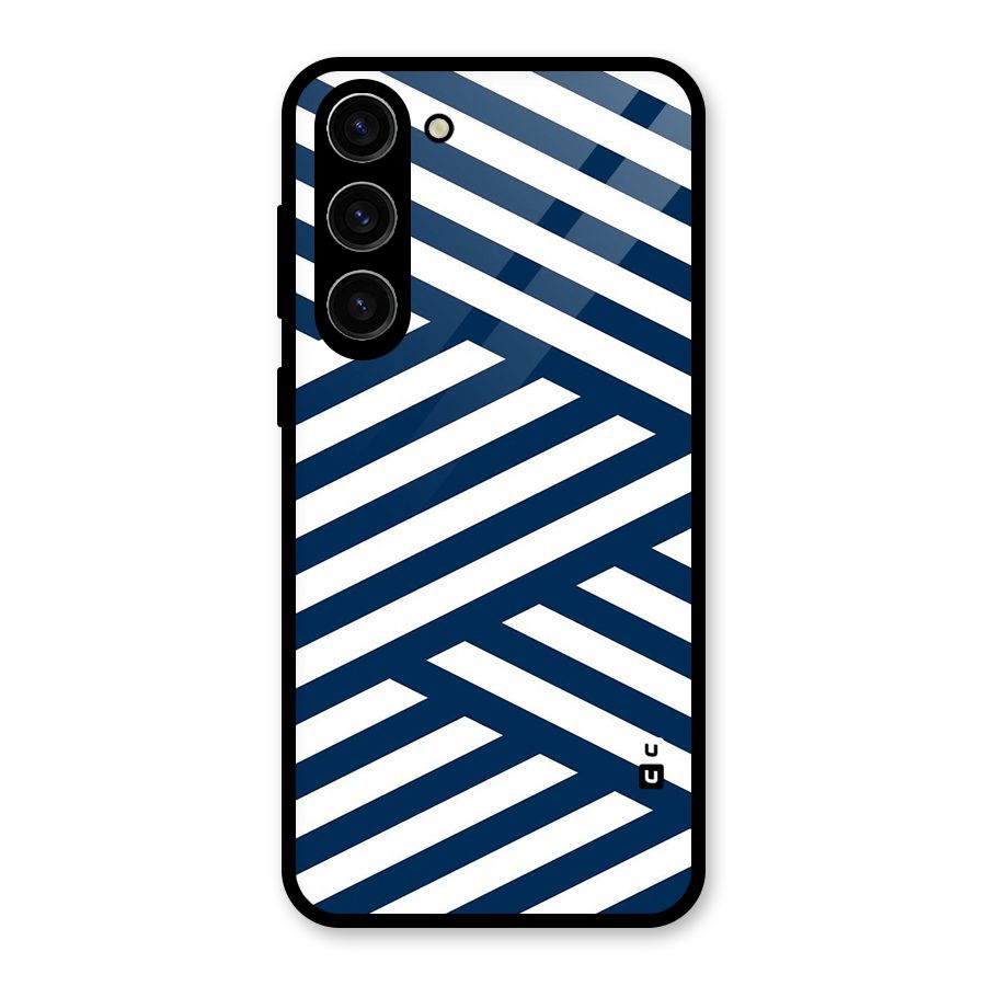 Zip Zap Pattern Glass Back Case for Galaxy S23 Plus
