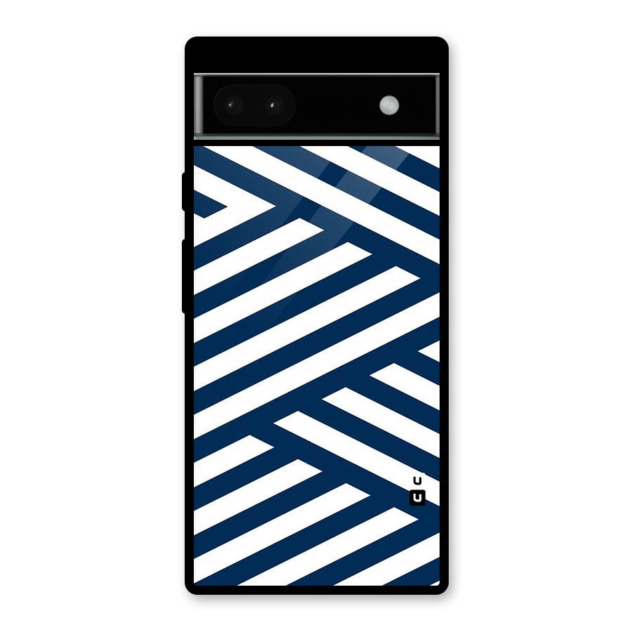 Zip Zap Pattern Glass Back Case for Google Pixel 6a