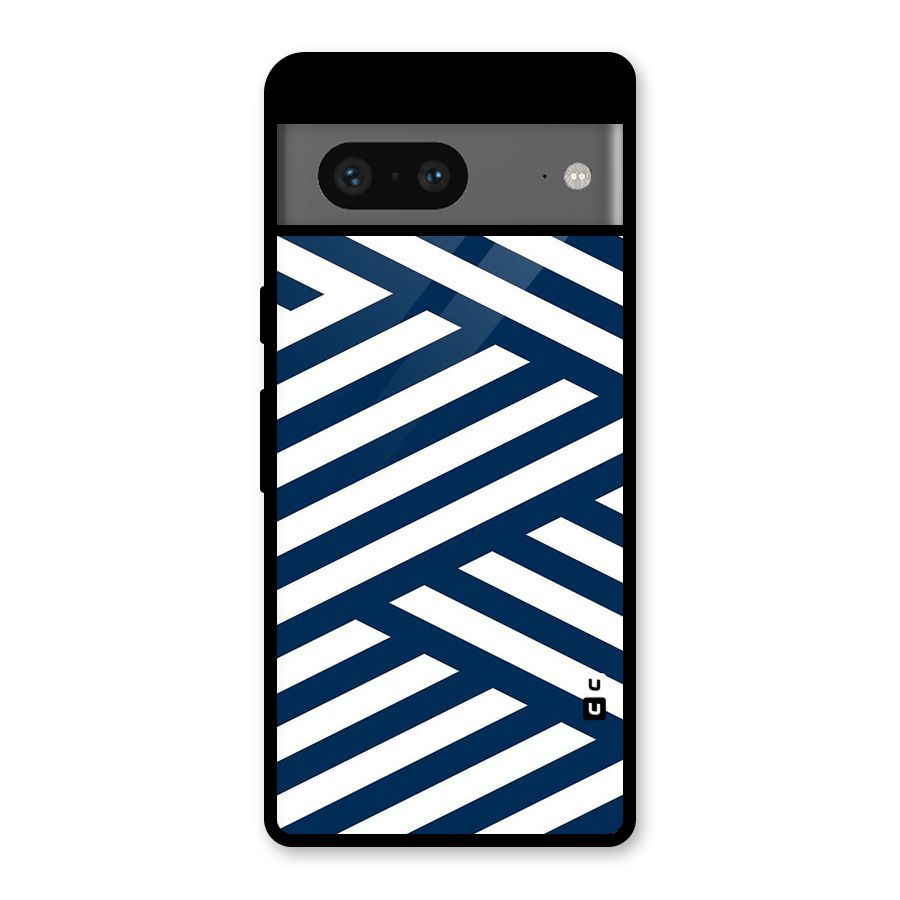Zip Zap Pattern Glass Back Case for Google Pixel 7