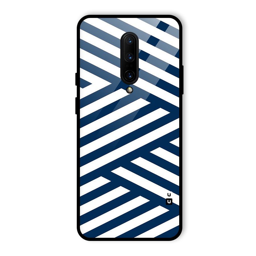 Zip Zap Pattern Glass Back Case for OnePlus 7 Pro